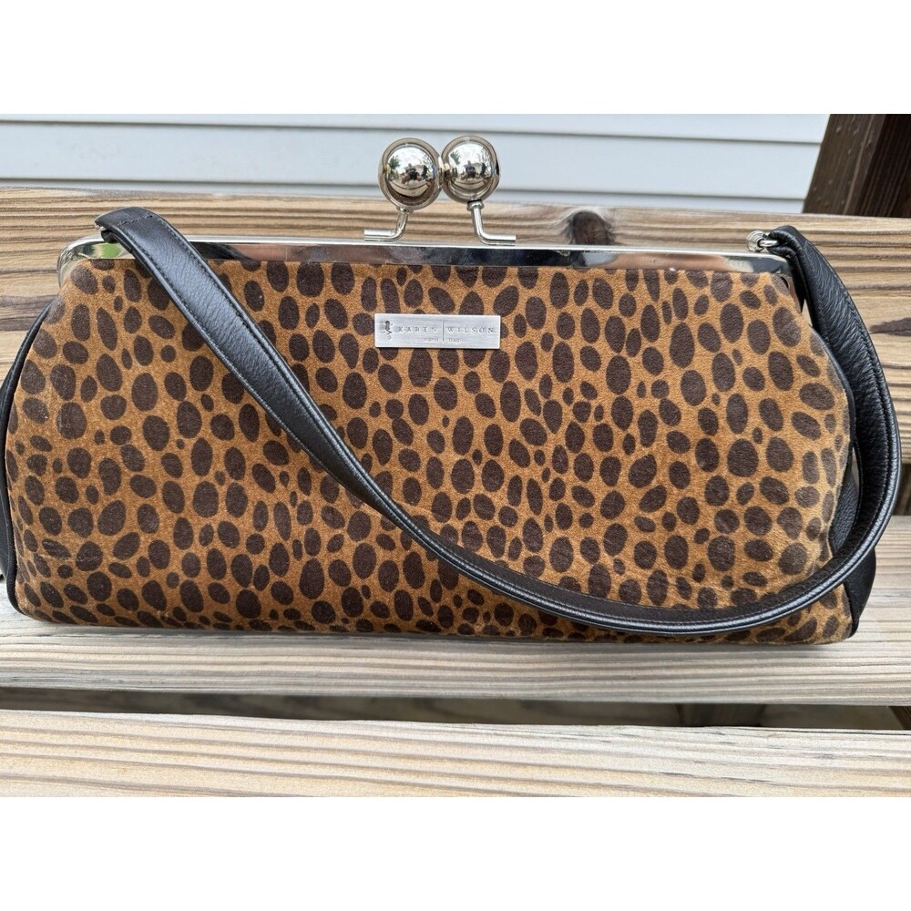 Karen Wilson Handbag Animal Print Excellent Condition MSRP 240 Urban Safari